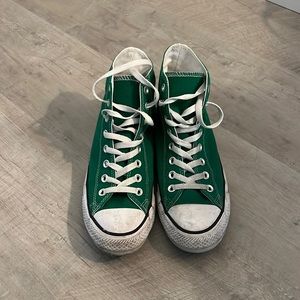 Green high top Converse